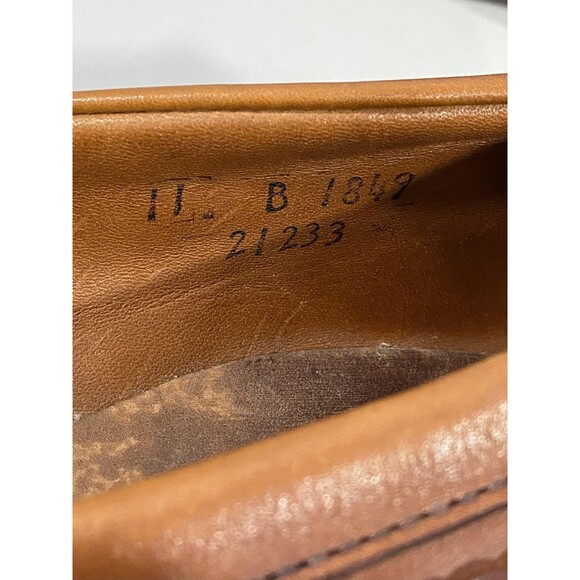 Allen Edmonds Shoes Mens 11 Brown Tassel Loafer Kiltie Leather Woven USA Made main image 4